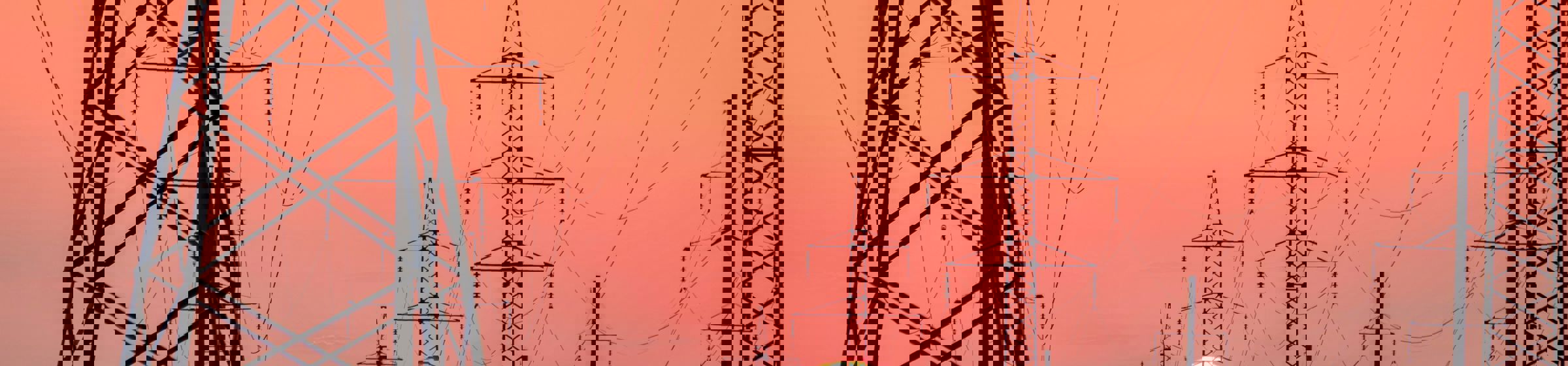 Electricity Grid at Sundown