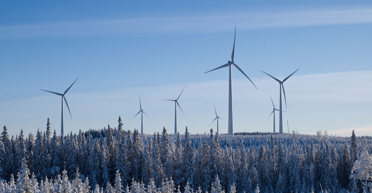 Stamåsen windpark in Zweden