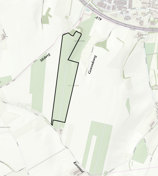 Planned location of solar park Voerendaal